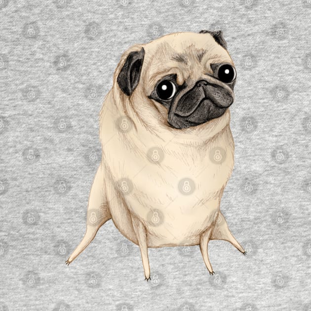 Sweet Fawn Pug by Sophie Corrigan